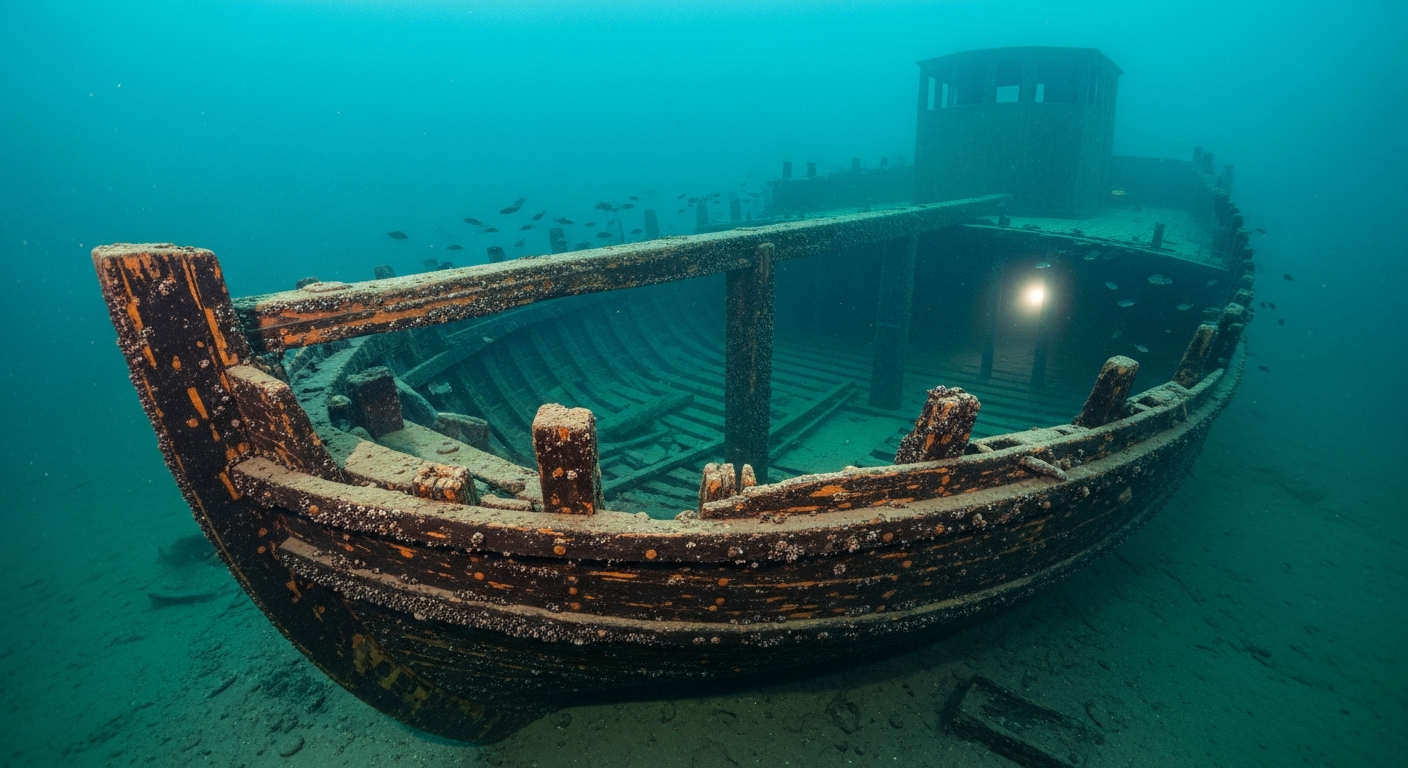 Concordia (Älvsnabbenvraket) – vraket på havsbotten